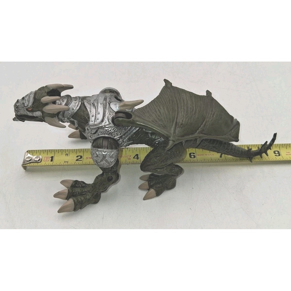 Rare Mega Bloks Argentum Silver Armor Dragon Metal Age Missing One Wing - Picture 5 of 7